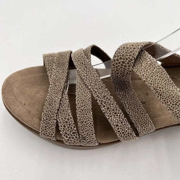 Dansko Women’s Strappy Sandals 40(9.5-10) Pebble LeatherTan Summer Ankle Strap - Picture 10 of 16